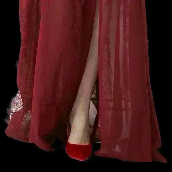 Lavina Chiffon & Lace Maxi Dress-Size(L) - Picture 6 of 6